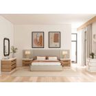 A.R.T. Furniture Portico California King Upholstered Wall Bedroom Set with End Panel