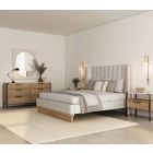A.R.T. Furniture Portico Queen Upholstered Shelter Bedroom Set in Opal, Sienna