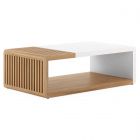 A.R.T. Furniture Portico Rectangular Cocktail Table in Sienna, White Plaster