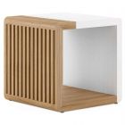 A.R.T. Furniture Portico End Table in Sienna, White Plaster