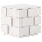 A.R.T. Furniture Portico Chairside Table in White Plaster