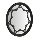 A.R.T. Furniture Atrium Round Mirror in Hand Rubbed Black with Undertones of Brown