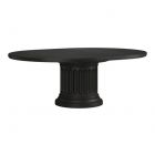 A.R.T. Furniture Atrium Round Dining Table in Hand Rubbed Black with Undertones of Brown