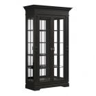A.R.T. Furniture Atrium Glass 2 Door Cabinet in Hand Rubbed Black with Undertones of Brown
