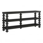 A.R.T. Furniture Atrium Console Table in Hand Rubbed Black with Undertones of Brown