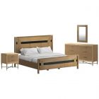 A.R.T. Furniture Loft Woven Panel Bedroom Set in Natural Woven