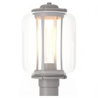 Hubbardton Forge Fairwinds Outdoor Post Light in Coastal Burnished Steel, Clear Glass (ZM)