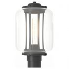Hubbardton Forge Fairwinds Outdoor Post Light in Coastal Black, Clear Glass (ZM)