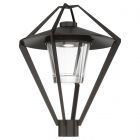Hubbardton Forge Stellar Post Light in Coastal Oil Rubbed Bronze, Clear Glass (ZM)