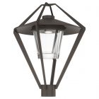 Hubbardton Forge Stellar Post Light in Coastal Dark Smoke, Clear Glass (ZM)