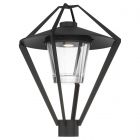 Hubbardton Forge Stellar Post Light in Coastal Black, Clear Glass (ZM)