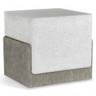 Bernhardt Monolith Side Table with Faux Stone