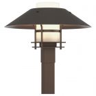 Hubbardton Forge Henry Outdoor Post Light in Coastal Bronze, Opal Glass (GG)