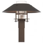 Hubbardton Forge Henry Outdoor Post Light in Coastal Bronze, Clear Glass (ZM)