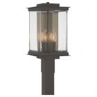 Hubbardton Forge Kingston Outdoor Post Light in Coastal Oil Rubbed Bronze 344840-1022