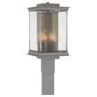 Hubbardton Forge Kingston Outdoor Post Light in Coastal Burnished Steel 344840-1013