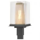 Hubbardton Forge Polaris Outdoor Post Light in Coastal Black 344850-1000