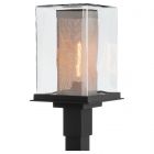 Hubbardton Forge Polaris Outdoor Post Light in Coastal Black 344850-1001