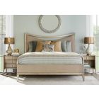 A.R.T. Furniture Cove Upholstered Bedroom Set with Open Nightstand in Mica