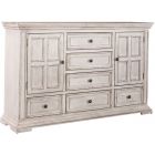 Liberty Furniture Big Valley 2 Door 6 Drawer Dresser in Whitestone