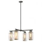 Hubbardton Forge Polaris 4-Light Outdoor Pendant in Coastal Natural Iron 364213-1002