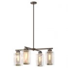 Hubbardton Forge Polaris 4-Light Outdoor Pendant in Coastal Bronze 364213-1008
