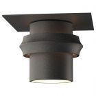 Hubbardton Forge Twilight Dark Sky Friendly Outdoor Semi-Flush in Coastal Natural Iron