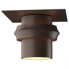 Hubbardton Forge Twilight Dark Sky Friendly Outdoor Semi-Flush in Coastal Bronze