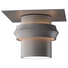 Hubbardton Forge Twilight Dark Sky Friendly Outdoor Semi-Flush in Coastal Burnished Steel