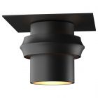 Hubbardton Forge Twilight Dark Sky Friendly Outdoor Semi-Flush in Coastal Black