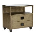 Chelsea House Kristi Nelson Pendry Nightstand - Antique Gold/Black (Promo)