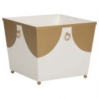 Chelsea House Bradshaw Orrell Plais Planter Short - White/Gold (Promo)