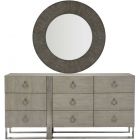 Bernhardt Linea Dresser & Mirror in Cerused Greige - #052G