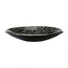 Chelsea House Misc Crackled Platter - Black/White