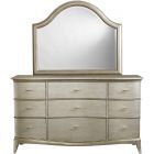 A.R.T. Furniture Starlite Dresser with Arched Mirror in Silver #406120-2227