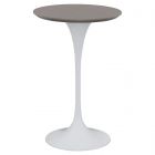 Fairfield Chair Massimo Laminate 26" Bar Height Table with Tulip Base in Heathered Gray/Blanca