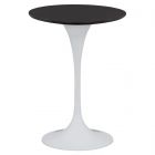 Fairfield Chair Massimo Laminate 26" Counter Height Table with Tulip Base in Midnight/Blanca