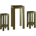 Vondom Jut Basic Bar Set in Khaki