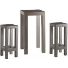 Vondom Jut Basic Bar Set in Taupe