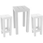 Vondom Jut Lacquered Bar Set in White