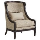 A.R.T. Furniture Giovanna Carved Wood Accent Chair in Azure