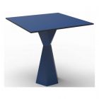 Vondom Vertex 27.25" Lacquered Square Table in Notte Blue