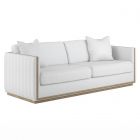 A.R.T. Furniture Cassat Sofa in Okla Snow, Washed Oak (AAF)