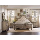 Hooker Furniture Chatelet Upholstered Panel Bedroom Set in Antique Linen