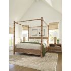 Tommy Bahama Key Biscayne Islandia Canopy Bedroom Set with Open Nightstand - California King