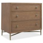 Hooker Furniture Sonnet Three-Drawer Nightstand in Wren