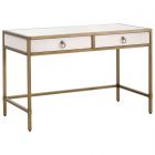 Essentials For Living Traditions Strand Shagreen Desk 6124.PRL-SHG/GLD (Dropshippable)