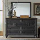 Liberty Furniture Americana Farmhouse Dresser & Mirror in Black