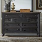 Liberty Furniture Americana Farmhouse 9 Drawer Dresser in Black