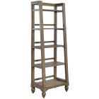 Liberty Furniture Americana Farmhouse Leaning Pier Bookcase in Dusty Taupe - 615-HO201